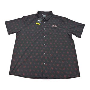 South Carolina Gamecocks UPF 50+ Under Armour UA Hawaiian Shirt 3XL - NWT